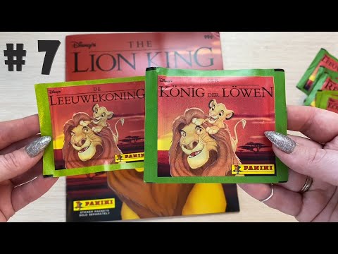 Видео: PANINI Раритетный Альбом для наклеек Король Лев (The Lion King) 1994 год. Распаковка 10 пакетиков!#7