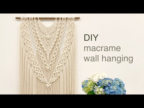 Видео: DIY | macrame layered wall hanging | Сделай сам | настенная подвеска в технике макраме