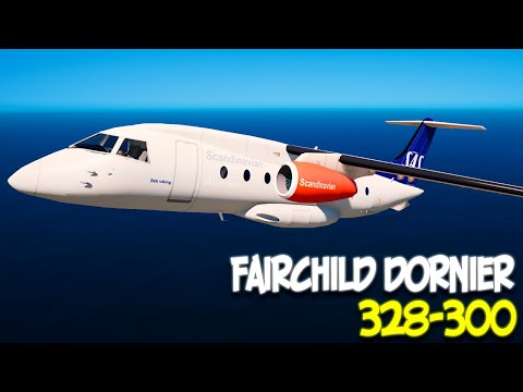 Видео: Fairchild Dornier 328-300 JET - ГТА 5 МОДЫ (GTA 5 MODS)