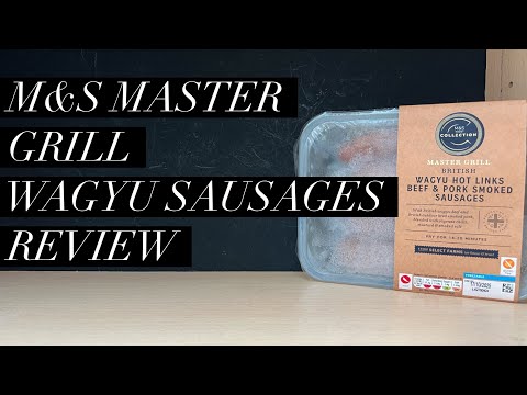 Видео: Обзор копченых колбасок из говядины и свинины M&S Wagyu Hot Links, обзор M&S Collection Master Grill