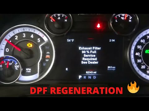 Видео: DODGE RAM: P24A4 Засорение сажевого фильтра — выхлопной фильтр заполнен на 90% / Как восстановить...