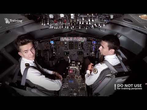 Видео: Процедура снижения шума при вылете Boeing 737 CL