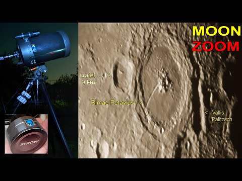 Видео: ЛУНА в телескоп ● Съемка поверхности Луны 4К камерой sv205. Бюджетная Астрофотография