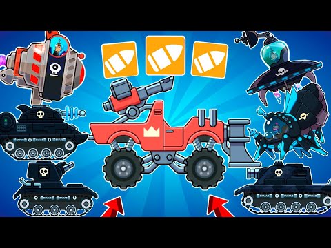 Видео: КУЧА УРОНА! ДЮНА с Бустером БОЛЬШАЯ ПУЛЯ против ВСЕХ БОССОВ в Hills of Steel