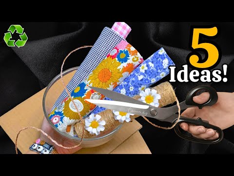 Видео: Преображение картона, обрезков ткани и джута😱♻️5 ГЕНИАЛЬНЫХ идей для переработки, которые вас удивят