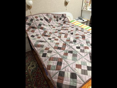 Видео: Лоскутное одеяло двухстороннее