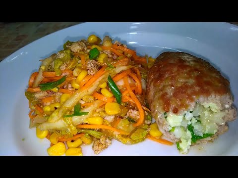 Видео: МЯСНЫЕ ЗРАЗЫ, куриные отбивные и САЛАТ. И Всё это ДЛЯ ПОХУДЕНИЯ! Вкусные рецепты ПРОСТО. Архив.