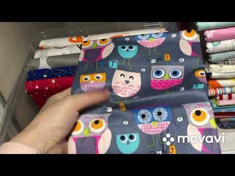 Видео: Мои запасы тканей. Много красивых расцветок.