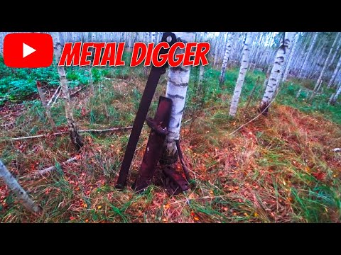 Видео: Копаю на любимых торфяниках, кажется тут еще много траков