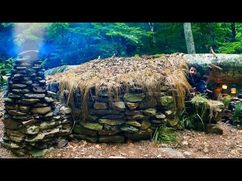 Видео: 7-дневный ОДИНОЧНЫЙ КЕМПИНГ ВЫЖИВАНИЯ — Строительство КАМЕННОГО ПРИЮТА ДЛЯ БУШКРАФТОВ с КАМИНОМ