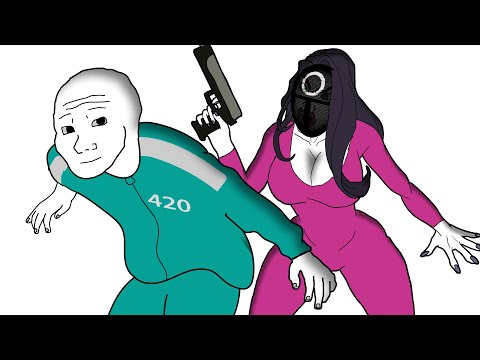 Видео: Игра В Кальмара. Фемдом тематика (Анимация)