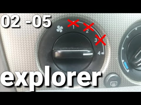 Видео: 02 - 05 Ford Explorer мотор вентилятора / резистор