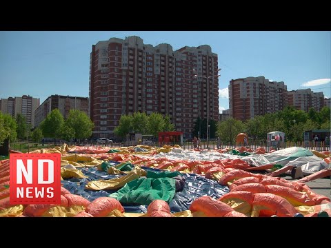 Видео: Уличные батуты сдули – они оказались небезопасны