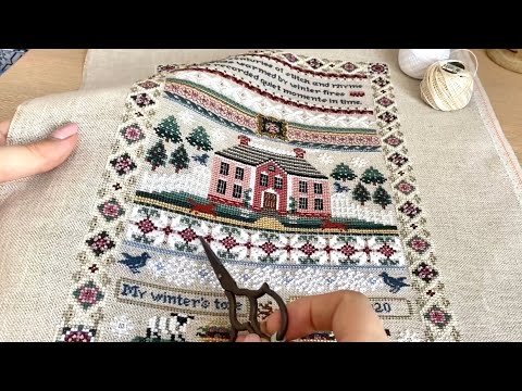 Видео: 81. Вышиваем вместе. Winterheaven закончен. Запасы схем. Часть 3