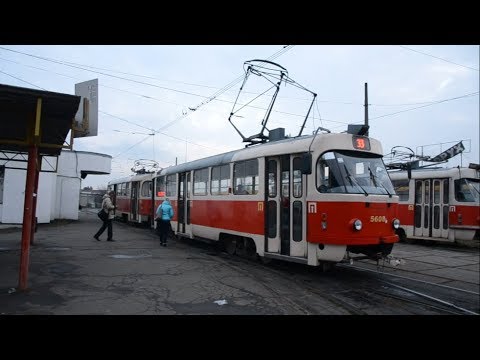Видео: Киев.Трамвай 33, весь маршрут с кабины водителя/ Kiev.Tram 33, the whole route from the driver's cab