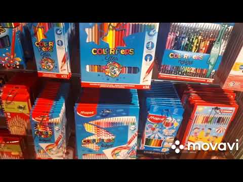 Видео: Поход в канцелярский магазин. Покупки. Скечбук.