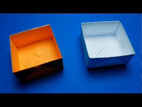 Видео: Как сделать коробочку из бумаги. Оригами коробочка