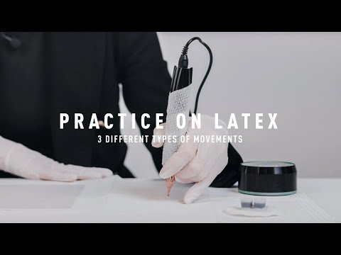 Видео: Практика на латексе пудовые брови для начинающих