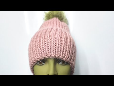 Видео: ШАПКА ЗИМНЯЯ ИЗ ТОЛСТОЙ ПРЯЖИ. МК для начинающих