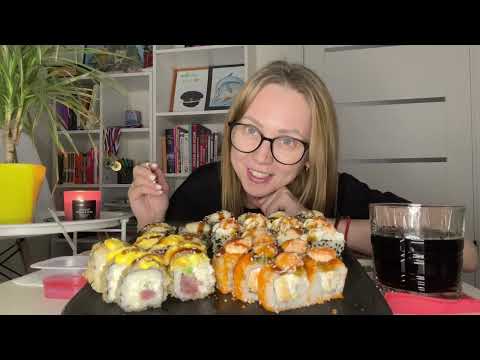 Видео: РОЛЛЫ🍣Rolls/Суши/Мукбанг/Mukbang/Срочная новость ❗️