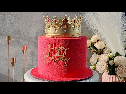 Видео: Торт с короной / Как сделать корону из мастики 👑