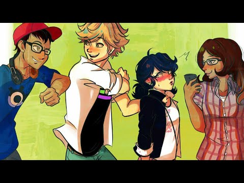 Видео: Переписка Адриана Маринетт Луки Хлои Нино и Али