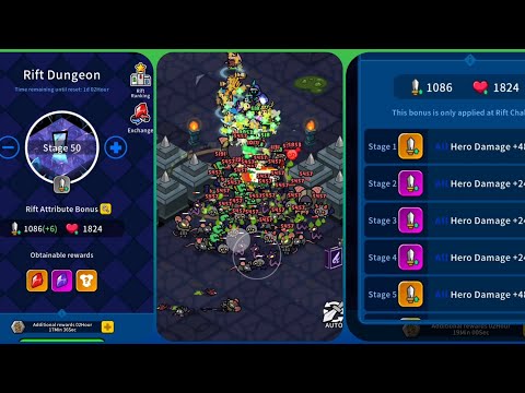 Видео: Rumble Heroes: Rift 50. Продвинутый минигайд по высоким рифтам.