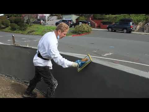 Видео: Штукатурка для улучшения внешнего вида любой блочной стены