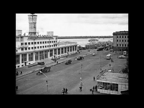 Видео: Прогулка по Нижне-Bолжской набережной, Горький/A walk along the embankment, Nizhny  Novgorod - 1960s