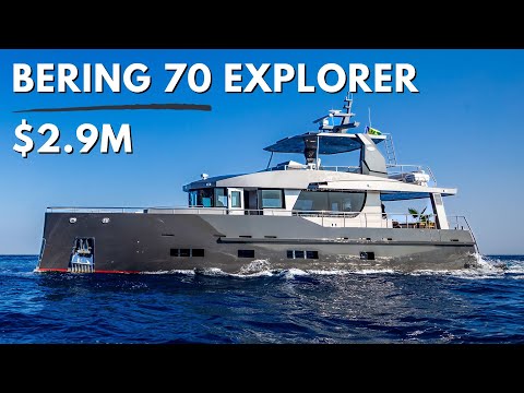 Видео: 2019 Bering 70 EXPLORER Steel Hull Экспедиционный карманный суперяхтный тур на большие расстояния