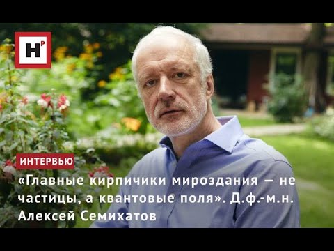 Видео: «ГЛАВНЫЕ КИРПИЧИКИ МИРОЗДАНИЯ — НЕ ЧАСТИЦЫ, А КВАНТОВЫЕ ПОЛЯ». Д.Ф.-М.Н. АЛЕКСЕЙ СЕМИХАТОВ