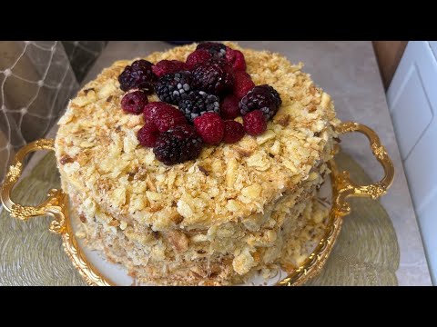 Видео: Торт Наполеон. Самый вкусный Наполеон только такой. Ең дәмді Наполеон.
