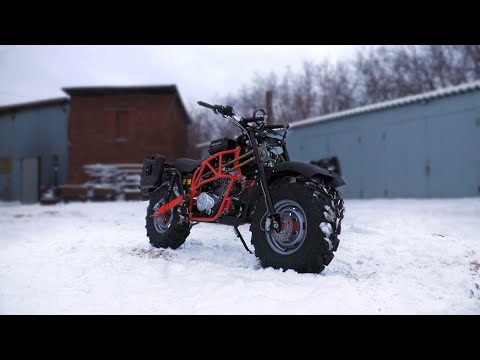 Видео: Мотоцикл Скаут-9 (Ижтехмаш), полный привод. Серийная партия.