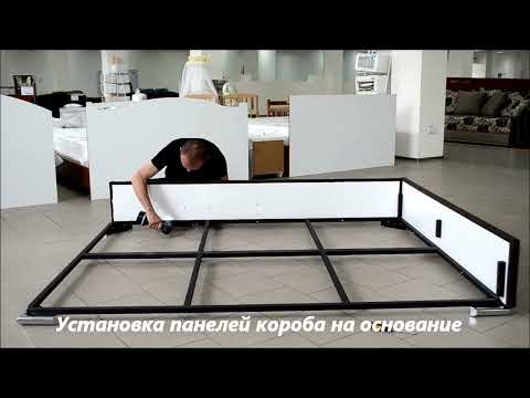 Видео: Видео сборка кровать Novelty