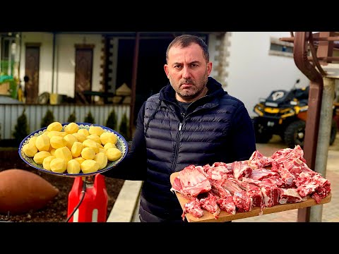 Видео: МЯСО с КАРТОШКОЙ. КАЗАН - КЕБАБ.