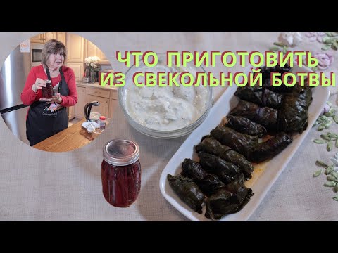 Видео: Долма  из Свекольной Ботвы маринованные стебли свеклы. Beetroot Dolma and Pickled Beetroot Stems.