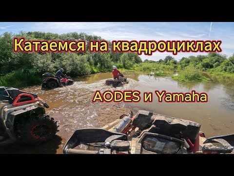 Видео: Катаемся на квадроциклах Aodes Mud Pro 1000 и Yamaha Grizzly