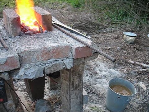 Видео: Кузнечный горн под открытым небом