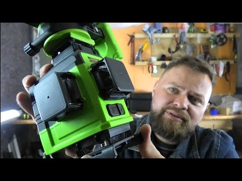 Видео: 4D Зеленый Лазерный уровень из Китая / Отлично подойдет для потолков, стен и полов! Clubiona IE16R