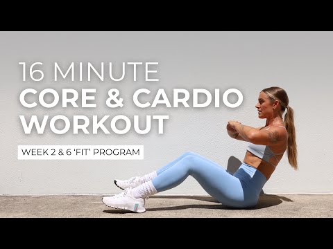 Видео: 16-МИНУТНЫЕ УПРАЖНЕНИЯ НА КОР и КАРДИО | Программа «FIT» на 2-ю и 6-ю недели. Эшли Фримен
