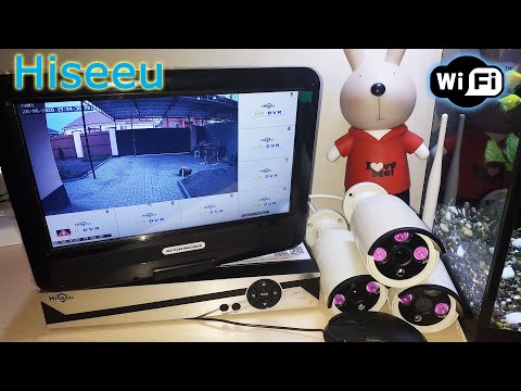 Видео: СИСТЕМА ВИДЕОНАБЛЮДЕНИЯ С МОНИТОРОМ! Wi-Fi. Hiseeu