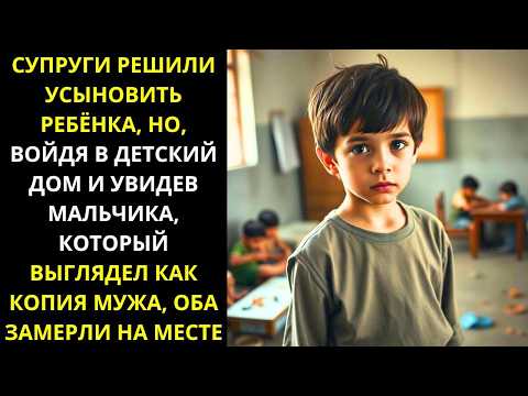 Видео: Супруги решили усыновить ребёнка, но, увидев в детдоме мальчика — копию мужа, замерли в удивлении.