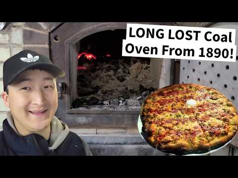 Видео: НАЙДЕНА ДАВНО ПОТЕРЯННАЯ УГОЛЬНАЯ ПЕЧЬ! Новая пицца на углях в Бруклине в Lucky Charlie!