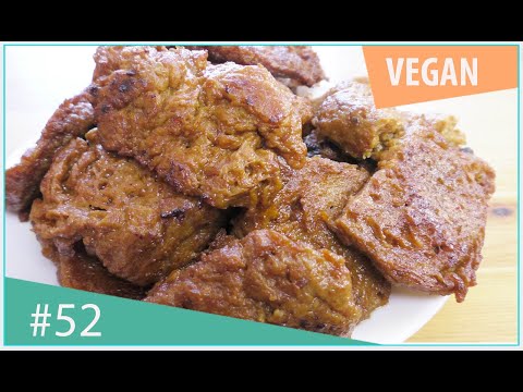 Видео: Веганский стейк, очень вкусно и быстро - seitan steak