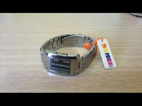 Видео: Водонепроницаемые часы Skmei 1103 с сайта AliExpress.