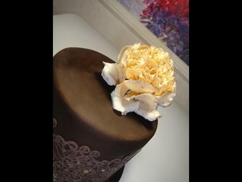 Видео: Цветы из мастики. Роза Манстед Вуд. Munstead Wood Rose. Gumpaste flowers.