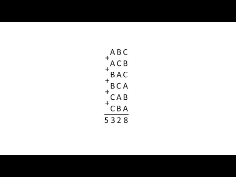 Видео: Математика. Смекалка. Задача про сумму шести трёхзначных чисел.
