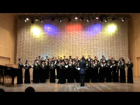Видео: Концерт хоровой  капеллы им.Б.Байкадамова РК,  Дирижёр, Кёрстин Бенке (Германия)