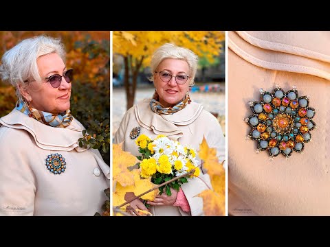 Видео: Брошь "Кассиопея" Обзор МК и еще один вариант броши