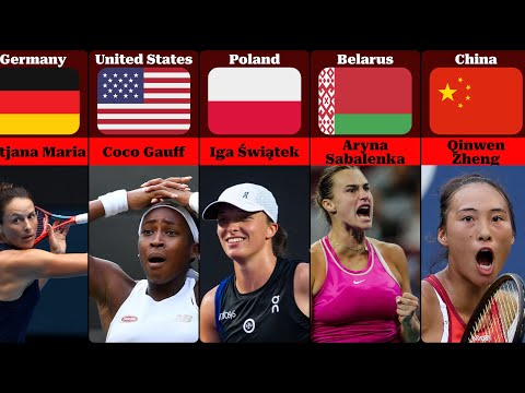 Видео: Лучшая теннисистка из каждой страны в 2023 году по рейтингу WTA
